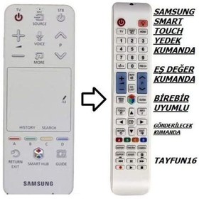 Resim Samsung ile uyumlu AKILLI KUMANDA AA59-00775A BEYAZ AA59-00774A – YEDEK KUMANDASI 