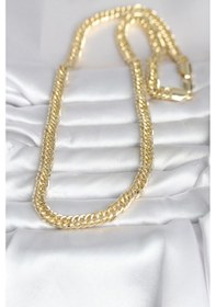 Resim Cm 14k Gold Renk Kalın Zincir Model 60 Cm Kadın Kolye - Ebj260207w39464 Renkli 