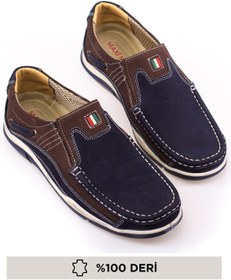 Resim maximoda Hakiki Deri Lacivert Erkek Casual Ayakkabı PRA-148166-014648 