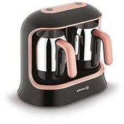 Resim Korkmaz A861-02 Kahvekolik Twin Rose Gold - Siyah Türk Kahve Makinesi 