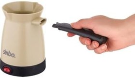 Resim Sinbo SCM-2969 Türk Kahve Makinesi - Elektrikli Cezve, 5 Fincan Kapasite, 400 ml Su Kapasitesi,Tabanı Paslanmaz Çelik, 700W, Krem 