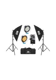 Resim Gdx Pro TLB LED 500 Bicolor 2'li Softbox Seti 