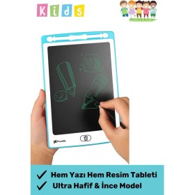 Resim Premium LCD Ekranlı Kalemli Dijital Çizim Tableti Yazı Tahtası Boyama Resim Akıllı Tablet 8,5 Inç 