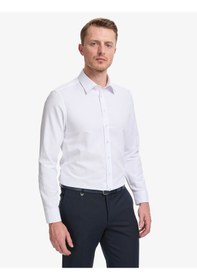 Resim Pierre Cardin Erkek Beyaz Gömlek Desenli 50325354-vr013 