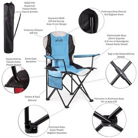 Resim Evolite Nature Katlanabilir Kamp Koltuğu - Turkuaz 