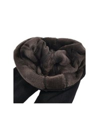 Resim Kadın Siyah Peluş Tayt SiYAH 