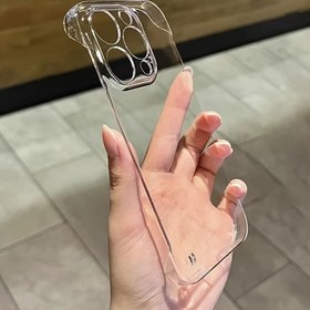 Resim Ultra-ince şeffaf kenarsız ısı dağıtımı Apple 15/14/13promax cep telefonu kılıfı iPhoneXR trend 12 sert kılıf 11 