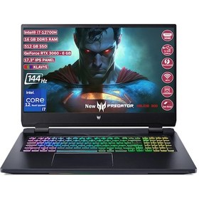 Resim Acer Predator Helios NH.QGVEY.003 i7-12700H 16 GB 512 GB SSD 6 GB RTX 3060 17.3" Dos Dizüstü Bilgisayar 