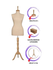 Resim Vitrin Amaçlı 38 Beden Terzi Mankeni Vitrin Mankeni Cansız Manken İğne Batmaz 