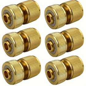 Resim 2 adet/4 adet/6 adet/8 adet AB Standart 4 Nokta Hızlı Bağlantı Su Bağlantıları, Alüminyum Malzeme 1/2" Araba Yıkama Su Tabancası Boru Hızlı Bağlantıları 
