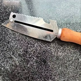 Resim 99 adet/1 adet, Keskin Çok Fonksiyonlu Paslanmaz Çelik Ahşap Saplı Meyve Soyucu Sebze Bıçağı Balık Pulları Kazıyıcı Şişe Açacağı 