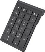 Resim Siyah 22 Tuş, Bluetooth Sayısal Tuş Takımı Serme Chromebook OS X PC Için Mini Numpad Kablosuz 
