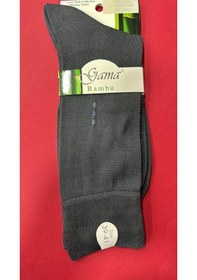 Resim G.A.M.A. Gama Erkek Bambu Soket Çorap 6 Çift-815 Koyu Gri 