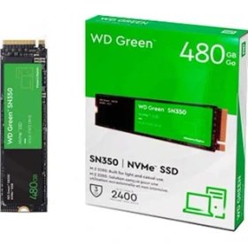 Resim Hızlı Stok 480GB WD GREEN SN350 M.2 NVMe 2400/1650MB/s WDS480G2G0C SSD 
