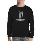 Resim Doctor Who - Weeping Angels Siyah Çocuk Sweatshirt 