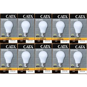 Resim Cata Ct-4266 12w Watt Led Ampul 6500k E27 Duy Beyaz Işık 10 Lu 