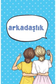 Resim TELLGRAF REKLAM HİZMETLERİ Arkadaşlık Kolyesi Kartı (8,5X5,5 CM 100 ADET KOLYESİZDİR) 