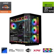 Resim Eternal Power Ryzen 7 9800X3D 32GB Ddr5 1tb M.2 Rtx 4070Tİ Super B650 Wıfı 750W 240M 