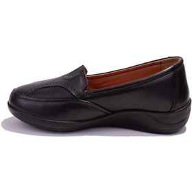 Resim Polaris 105072 Siyah Ortopedik Günlük Kadın Deri Ayakkabı 001 