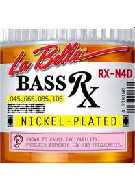 Resim Gitar Aksesuar Bas Tel Labella 4 Telli Lb-rx-n4d 0,45 