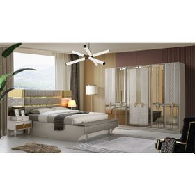 Resim Marsilya Mdf Yatak Odası Takımı Bazalı+bench 