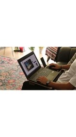 Resim Güzel Hediyem Axolotl Telefon ve Tablet Bölmeli Minderli Laptop Sehpası Notebook Bilgisayar Çalışma Masası 