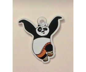 Resim Green Otomotiv Çizgi Karakterler Vantuzlu Pleksi Cam Süsü Kung Fu Panda 