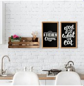 Resim Bk Home Dekoratif Doğal Ahşap Raf Ve 2’Li Mutfak Konseptli Ahşap (551038294) Bk