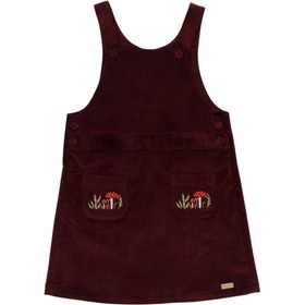 Resim Patique Fitilli Kadife Jile - Bordo / 3 Yaş 
