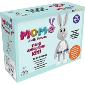 Resim Esranın Dünyası Yeni Başlayanlar Için Tığ Işi Amigurumi Kiti Momo Akıllı Tavşan 