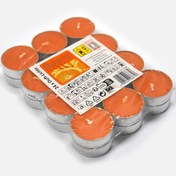 Resim Kokulu Tealight 24'lü Mum Seti Turuncu 
