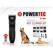 Resim Powertec Tr-9000 Kedi Köpek Tıraş Makinesi Seti Pet Evcil Hayvan Tüy Kesme Makas Ve Metal Tarak Hediyeli 4 - 5 Saat 
