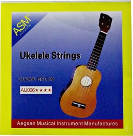 Resim Asm Aegean Ukulele Teli Takım Şeffaf 