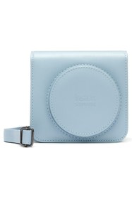 Resim Fujifilm Instax SQ1 Buz Mavi Fotoğraf Makinesi 20li Kare Film Deri Kılıf Pleksi Çerçeve ve Kıskaçlı Stand 
