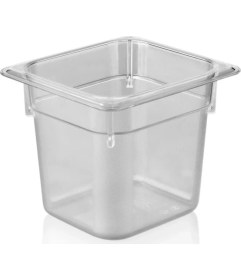 Resim KAYALAR Kırılmaz Şeffaf Gastronom Küvet 1/6-150 