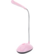 Resim Led Gece Lambası Led Gece Lambası 1 Adet Küçük Masa Lambası Göz Dostu Led Masa Lambası Pil İle Çalışan Esnek Kaz Boynu Masa Lambası Pembe 