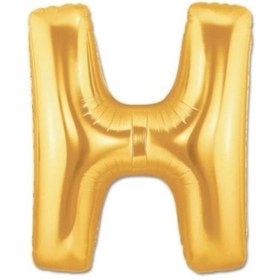 Resim Eco Lounge Altın Sarısı Folyo Harf Balon 1 Metre 