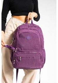 Resim Ultra Hafif Çok Cepli Su Geçirmez Sırt Çantası Mor Model: 571-1g - Mor 