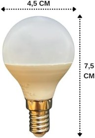Resim Osaka 7W (50W) Beyaz Işık E14 Led Mini Ampul, 2 Adet 