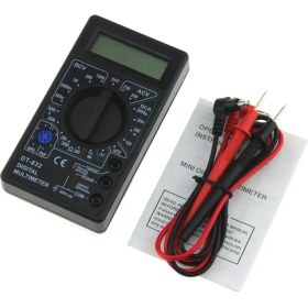 Resim Xiyu Shop Siyah Stil DT-832 Dijital Multimetre Otomatik Aralık Sayımları Acdc Amp Volt Ohm Test Cihazı Voltmetre Ampermetre Ohmmetre Kapasitans Çoklu Metre (Yurt Dışından) 