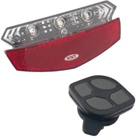 Resim Bisiklet Arka Stop Sağ Sol Sinyal Lambası Led Xc-199 Pil Dahi Siyah 