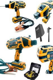 Resim DEKO TURKEY Hand Welder Dkt-220a Yeni Nesil Tabanca Kaynak Makinası Invertör Elektrot Kaynak Makinesi Seti 