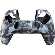 Resim CRK TECH PS5 Dualsense Kamuflaj Desenli Koruyucu Silikon Kılıf Gamepad 