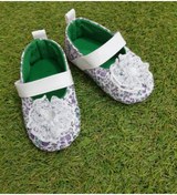 Resim Sönmez Baby Tül Çiçek Motif Kız Bebe Ev Patik Babet 