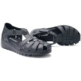 Resim Voyager İçi Dışı Hakiki Deri Günlük Kadın Sandalet Ayakkabı Siyah Siyah 