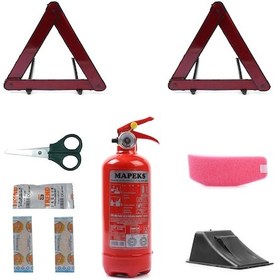 Resim Kkdavm Üçgen Trafik ve İlk Yardım Seti 