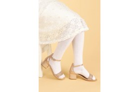 Resim Kiko Kids Elinor Çatlak Günlük Kız Çocuk 3 Cm Topuklu Sandalet Abiye Ayakkabı 