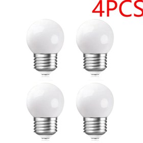 Resim 4 adet E27 G45 1W 220V LED Işık Ampulleri, 175V-265V Çalışma Gerilimi, Küresel, Ayarlanabilir Olmayan, İç Mekan Aydınlatması İçin, Standart Edison Ampul Tabanı, G4 Precisewatermark, Pil Gerektirmez, Parlaklık:50A-100A, İç Mekan Aydınlatması | Şık LED Ampuller | E27 Tabanlı Ampuller, İç Mekan Aydınlatması İçin Ampuller 