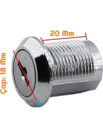 Resim Zhltools Dolap Çekmece Kilidi Mandallı Çekmece Kilidi 2 Anahtarlı Mobilya Dolap Kilit 