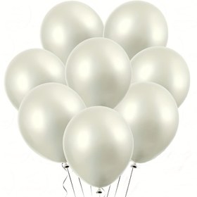 Resim 30 adet 25.4 cm İnci Beyazı Balonlar - Ekstra Kalın, Güçlü Lateks Helyum ve Hava Dolumu için - Duşlar, Cinsiyet Açıklamaları, Düğünler & Doğum Günü Partileri için Mükemmel, Kış, Yeni Yıl, Paskalya Oda Dekoru için 